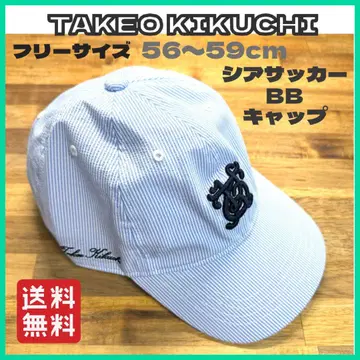 새상품 미사용 TAKEO KIKUCHI 시어서커 BB 캡 모자