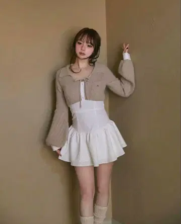 andmary tess 블라우스 미니 드레스