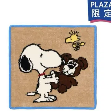 미사용 새상품 스누피 PLAZA 한정판 셔닐 타월 다코 플라자