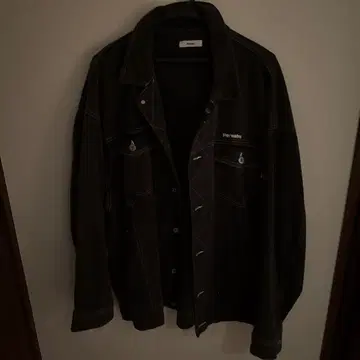 Perushu 다크 그레이 데님 자켓