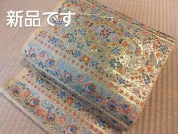 총 수제 자수 순수 실크 후쿠로 오비