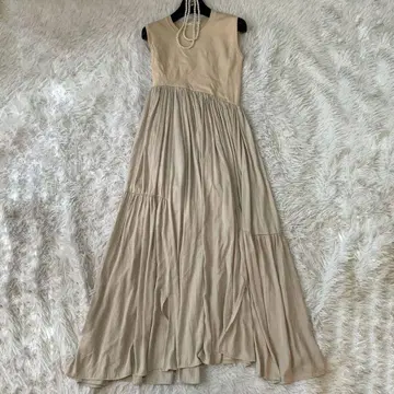 emmi atelier 니트 도킹 롱 원피스 플레어