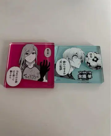 블루 록 전시회 히오리 요우 치기리 효마 만화 플레이트 스탠드