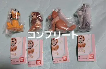 디즈니 가챠가챠 가샤폰 DOG 스윙 마스코트 4종 세트