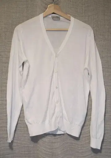 JOHN SMEDLEY V넥 긴팔 코튼 니트 가디건 M