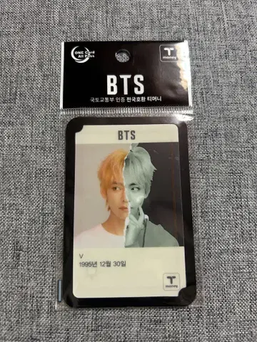 BTS 뷔 Tmoney 카드 한국 교통카드