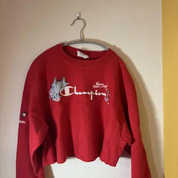 Champion 리버스 위브 REVERS WEAVE 맨투맨 크롭 기장