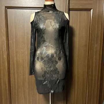Cyberdog Antimatter mesh dress