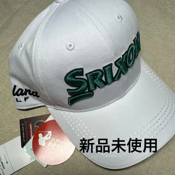 택 포함 새상품 SRIXON 스릭슨 골프 캡 화이트 그린 프로 모델