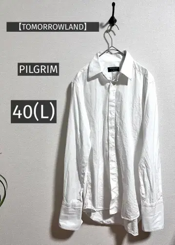 [TOMORROWLAND] PILGRIM 화이트 커프스 셔츠 40(L)