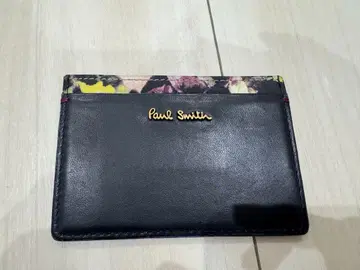 Paul Smith 패스 케이스 꽃무늬 천연 가죽