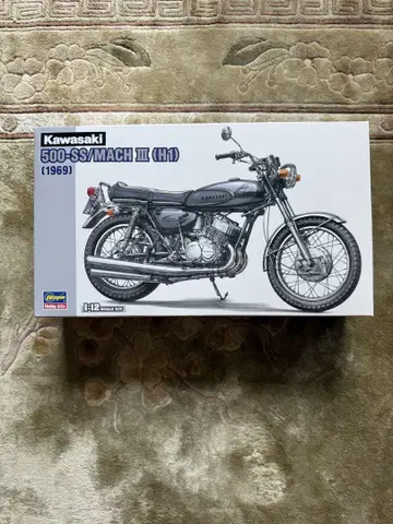 하세가와 1/12 바이크 가와사키 500-SS 프라모델 BK10 화이트