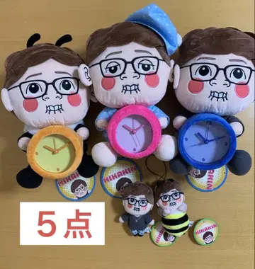 히카킨 봉제 인형 보이스 마스코트 알람 시계 묶음 판매