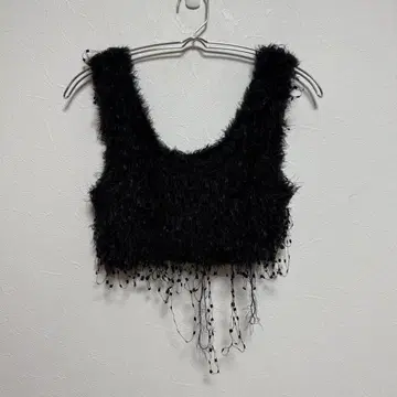 todayful Fringe Knit Bustier