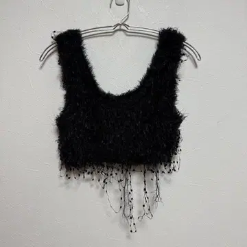 todayful Fringe Knit Bustier