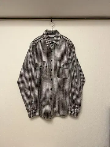 80s 파이브 브라더 깅엄 체크 usa제