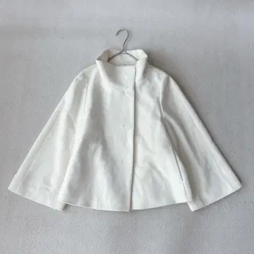 새상품급 아나이 울 비버 숏코트 케이프 화이트 최근 모델 34