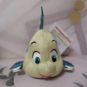 인어공주 아리엘 플라운더 어깨 봉제 인형 마스코트