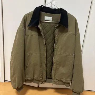 Work Jacket Blue Jeans_Brown M 사이즈