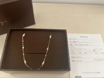 K10GF 펄 장식 골드 목걸이