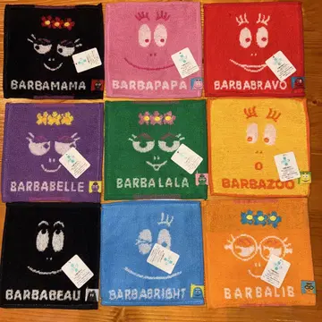 BARBAPAPA 캐릭터 미니 타월 세트