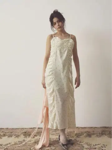 flower chiffon long onepiece PELLICULE