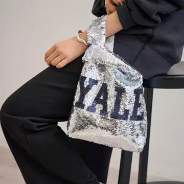 FRAMeWORK BALMYDAYS 별주 YALE 스팽글 백 실버