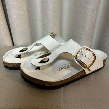 버켄스탁 샌들 37 화이트