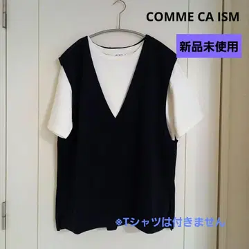COMME CA ISM 베스트 세트 네이비
