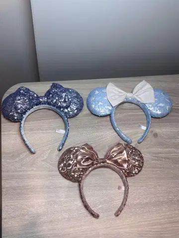 미니 귀 머리띠 3개 세트
