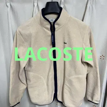 LACOSTE(라코스테) 악어 로고 원 포인트 보아 블루종 플리스 자켓