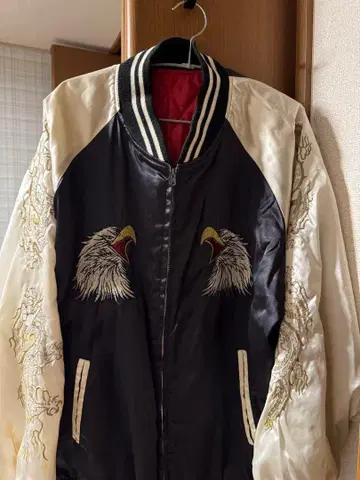 스카잔 블랙 독수리 드래곤 자수 요코스카