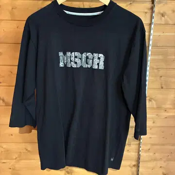 MSGR 블랙 7부 소매 XL