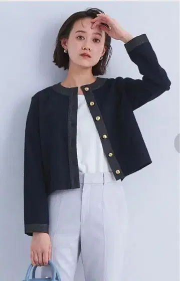 그린 라벨 릴랙싱 트위디 크루넥 가디건