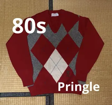 80s 프링글 스코틀랜드제 울 니트 스웨터
