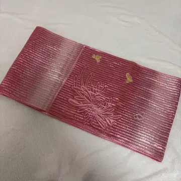 유카타 헤코 오비 핑크 리버서블
