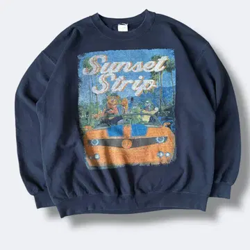 00s Sunset Strip 마펫 그래픽 맨투맨 L