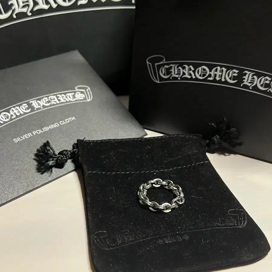정품 / 상태 최상 ] 크롬하츠 페이퍼체인링