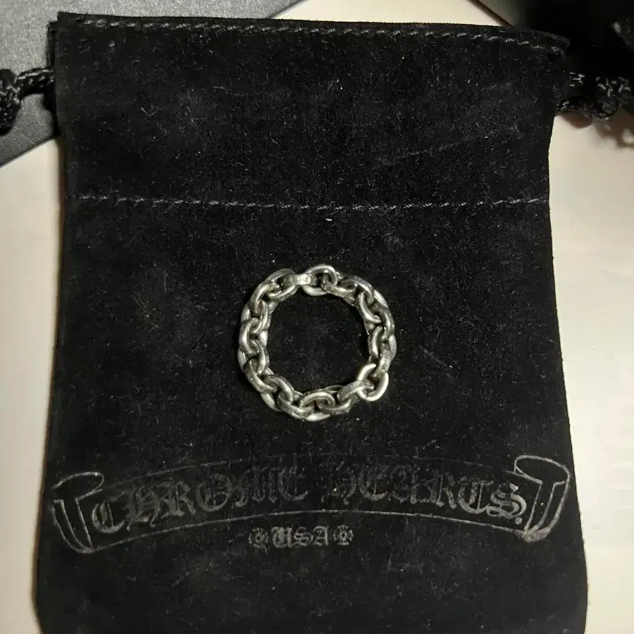 정품 / 상태 최상 ] 크롬하츠 페이퍼체인링