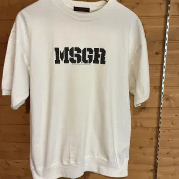 MSGR 화이트 T셔츠 사이즈 불명