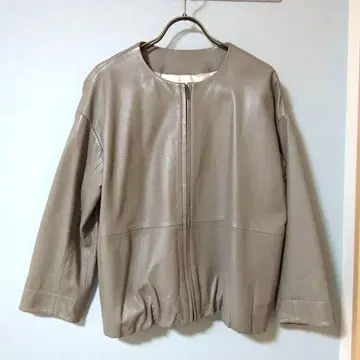 BEARDSLEY 가죽 자켓 카키