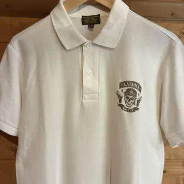 MSGR 화이트 피케 셔츠 반팔 XL