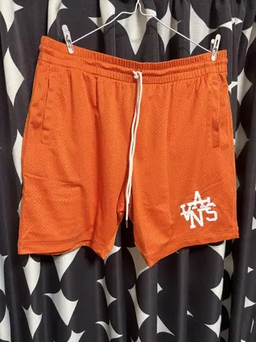 오렌지 메쉬 숏팬츠 VANS