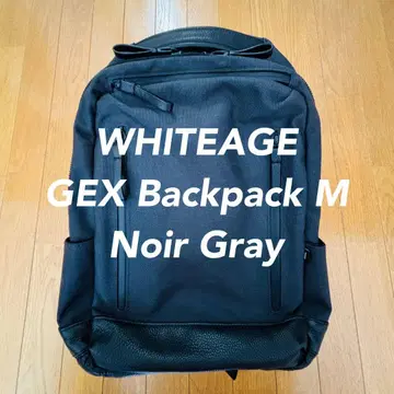 WHITEAGE GEX Backpack M Noir Gray