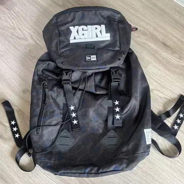 X-GIRL x NEWERA 콜라보 백팩 카모플라쥬 컬러 뉴에라