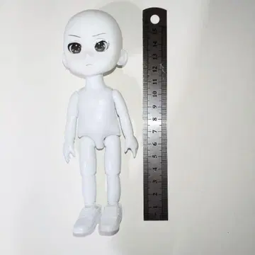 세리아 화이트 커스텀 인형 기본 약 15cm