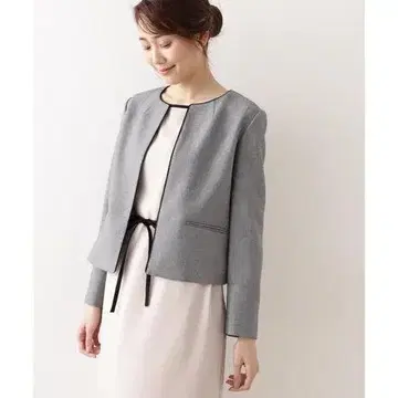 NATURAL BEAUTY BASIC 샤크 노카라 자켓