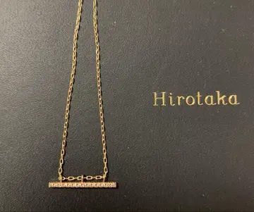 Hirotaka gossamer 다이아몬드 바 목걸이 K10YG