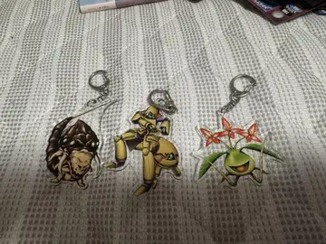 몬스터팜 아크릴 키링 3종 세트 헹거 웜 플랜트