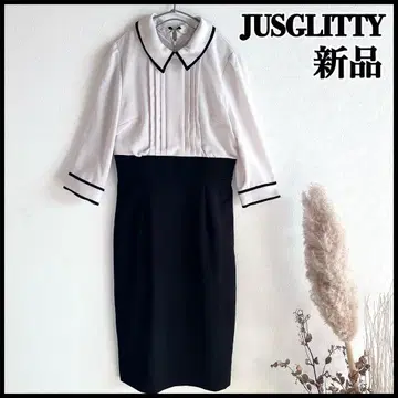 [ 새상품 ] 재스그리티 도킹 원피스 깔끔한 오피스 카라 부착 S